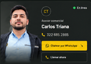 Carlos Triana, equipo comercial de Grasberg