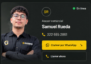 Samuel Rueda, equipo comercial de Grasberg